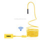 1200P HD Pixels WiFi Endoscope Snake Tube Inspection Camera with 8 LED, Waterproof IP68, Lens Diameter: 8mm, Length: 2m, Hard Line(Yellow)