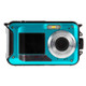 W8D Dual Screen Camera Waterproof HD Digital Camera DV Camcorder(Blue)