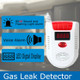 Home Security Gas Leak Detector Flammable Gas Leaking Alarm Sensor with LED Display, US Plug, AC 220V