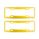 2 PCS Car License Plate Frames Car Styling License Plate Frame Aluminum Alloy Universal License Plate Holder Car Accessories(Yellow)