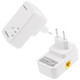 2 PCS 500Mbps Powerline Network Mini Homeplug AV Ethernet Bridge, 7HP150, EU Plug(White)