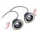 3.5 inch DC 12V 10W 900LM 7000K Car Angel Eyes Fog Lamp Foglight(White Light + White Light)