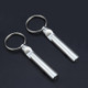 2 PCS Metal Whistle Bottle Opener Keychain Creative Multifunctional Key Ring Pendant, Color:Silver