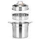 Stockpot Food Grade Material Souppot with Steamer Grid, Specification: 26cm