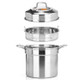 Stockpot Food Grade Material Souppot with Steamer Grid, Specification: 26cm