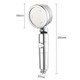 Nozzle Powerful Booster Rain Shower Set Household Bathroom Switch Rotatable Shower(Silver)