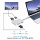 4 in 1 USB 3.1 USB C Type C to HDMI VGA DVI USB 3.0 Adapter Cable for Laptop Apple Macbook Google Chromebook Pixel