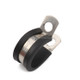 10 PCS Car Rubber Cushion Pipe Clamps Stainless Steel Clamps, Size: 3/4 inch (19mm)