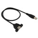 USB 2.0 Type-B Male to USB 2.0 Female Printer / Scanner Adapter Cable for HP, Dell, Epson, Length: 50cm(Black)