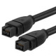 Firewire 800 IEEE1394B 9 Pin to 9 Pin Male Cable, Length: 1.8m(Black)