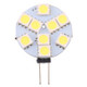 G9 9 LEDs SMD 5050 108LM 6000-6500K Stepless Dimming Energy Saving Light Pin Base Lamp Bulb, DC 12V (White Light)