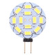 G4 12 LEDs SMD 5730 360LM 6000-6500K Round Shape Stepless Dimming Energy Saving Light Pin Base Lamp Bulb, DC 12V(White Light)