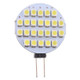 G4 24 LEDs SMD 3528 168LM 6000-6500K Stepless Dimming Energy Saving Light Pin Base Lamp Bulb, DC 12V(White Light)