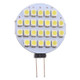 G4 24 LEDs SMD 3528 168LM 6000-6500K Stepless Dimming Energy Saving Light Pin Base Lamp Bulb, DC 12V(White Light)