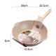 Thick Bottom Maifan Stone Household Small Frying Pan Non Stick Pan Deep Frying Pan, Color:28cm Beige Without Cover