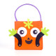 2 PCS Halloween Cloth Felt Square Cartoon Gift Storage Bag Shopping Basket(Orange)