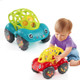 Soft Plastic Toy Car Inertial Slide With Colorful Ball Anti-fall Children Toy Car Baby Car Doll(Green)