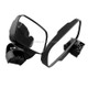 MB-MR016-BK 2 PCS Motorcycle UTV Modified Side View Mirrors for UTV with 1.75 inch and 2 inch Roll Cage(Black)