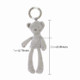 Rabbit Bear Soft Plush Toy for Infant Bed Pram With Hanging Ring(Bear)