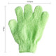 5 PCS Shower Bath Gloves Exfoliating Spa Massage Scrub Body Glove(Green)