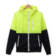 Trendy Unisex Sports Jackets Hooded Windbreaker Thin Sun-protective Sportswear Outwear, Size:XXL(Fluorescent Green)