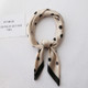 Summer Women Silk Dot Print Professional Square Scarf Small Scarf, Size:70 x 70cm(Dot Beige)