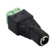 10 PCS Female 2.1x5.5mm DC Power Plug Jack Adapter Connector Plug for LED Strip Light(Green + Black)