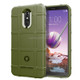 Shockproof Protector Cover Full Coverage Silicone Case for LG Q Stylo 5 (Army Green)