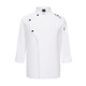 Long Sleeve Chef Clothes Overalls, Size:M(White)