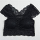 Lace Tube Top Push Up Bandeau Top Underwear Lingerie Women, Size:One Size(Black)