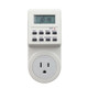 AC 120V Smart Home Plug-in LCD Display Clock Summer Time Function 12/24 Hours Changeable Timer Switch Socket, US Plug