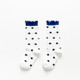 Autumn and Winter Children Fungus Cute Cartoon Pattern Jacquard Tube Socks, Style:75001-White Dots(S)