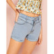 Casual Denim Shorts (Color:Baby Blue Size:S)