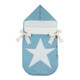 Newborns Five Star Knitted Sleeping Bags Winter, Color: Light Blue