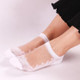 Transparent Breathable Gass Stockings Socks Women's New Retro Card Silk Socks Summer Ladies Ice Socks(Black)