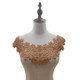 Gold Brown Lace Collar Three-dimensional Hollow Embroidered Fake Collar DIY Clothing Accessories, Size: About 45 x 26cm