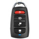 433MHZ Wireless Copy Remote Control Metal Four-button Garage Door Copy Code Remote Contro