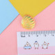 10 PCS Phone Case DIY Resin Accessories Hair Accessories Shell(Yellow)