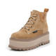 Thick Bottom Increased Warm Martin Boots, Size:33(Ginger Yellow)