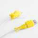 2 PCS Anti-fracture Data Cable Protective Cover for Apple Data Cable, Color:Yellow