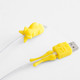 2 PCS Anti-fracture Data Cable Protective Cover for Apple Data Cable, Color:Yellow