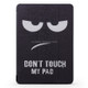 Angry Expression Pattern Horizontal Flip PU Leather Case for iPad Pro 9.7 (2016), with Three-folding Holder & Honeycomb TPU Cover