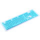104 Keys Double Shot PBT Backlit Keycaps for Mechanical Keyboard(Blue)