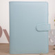 Notepad Cover Loose Leaf Handbook Protector Simple and Fresh Stationery, Color:A6 Mint Blue