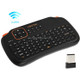 VIBOTON S1 Air Mouse 83-keys QWERTY 2.4GHz Mini Rechargeable Wireless Keyboard with Touchpad for PC, Pad, Android / Google TV Box, Xbox360, PS3, HTPC / IPTV, Support Auto Sleep and Auto Wake Mode(Black)