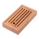 Bamboo Hollow Retain Water Tea Tray, Size: 22 x 12 x 4cm