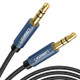 Ugreen AV112 Audio Cable 3.5mm Speaker Line Aux Cable, Length:2m(Blue)
