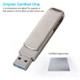Richwell 3 in 1 64G Micro USB + 8 Pin + USB 3.0 Metal Rotating Push-pull Flash Disk with OTG Function(Silver)