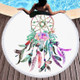 Dream Catcher Pattern Round Polyester Beach Towel with Tassel, Size:150 x 150cm(As Picture)