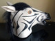 Popular Pretty Halloween Mask Masquerade Emulsion Horse Head Zebra Mask for Men and Women